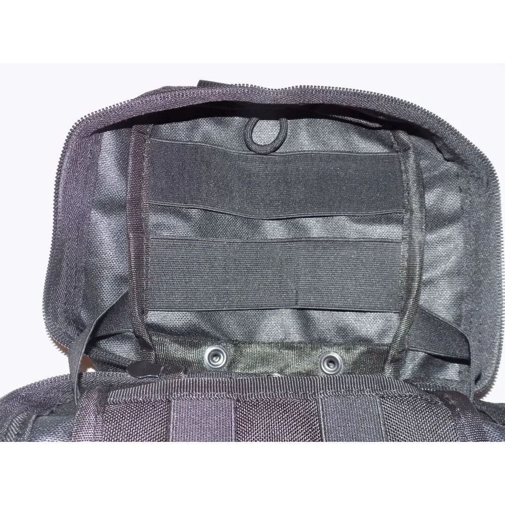 First Aid Pouch Empty Small, Tactical Molle EMT Pouch Compact (Black) - Picture 4 of 8